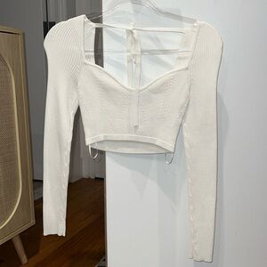 Significant Other Knit Cropped Long Sleeve